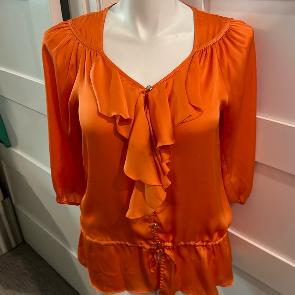 Spense Long Sleeve Peplum Top Size M